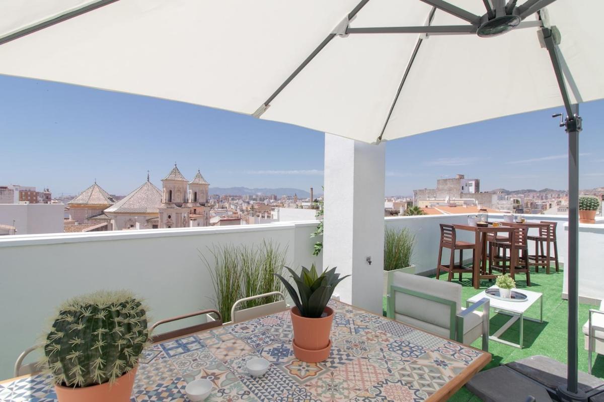 C56 - Studio With Amazing Terrace In The Centre Málaga Eksteriør bilde